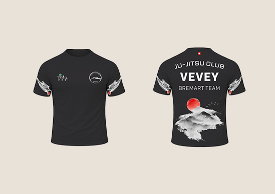 Choix final du client pour le design du thermique de Ju-Jitsu